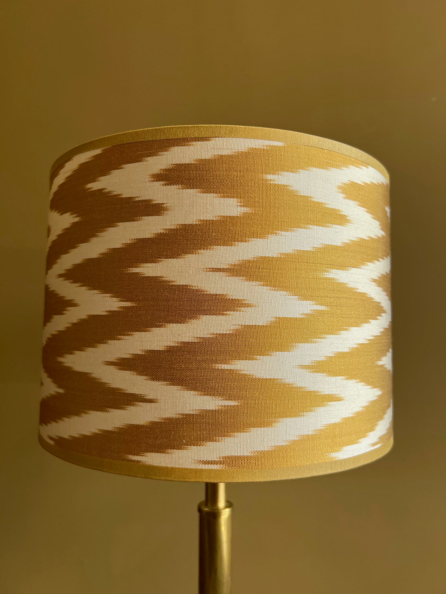 Yellow Zigzag Silk Ikat