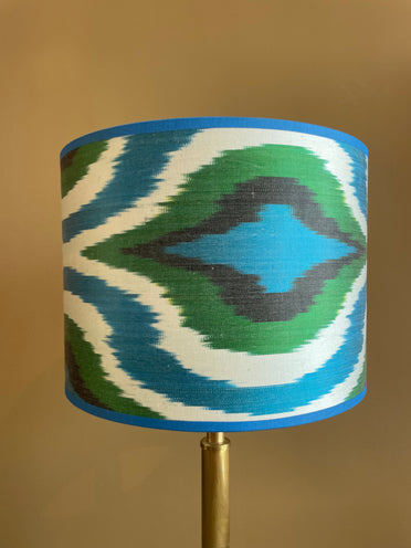 Blue Green Ikat