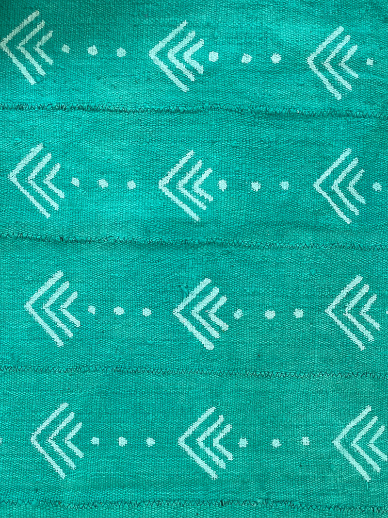 Bogolan Mint Green Squares