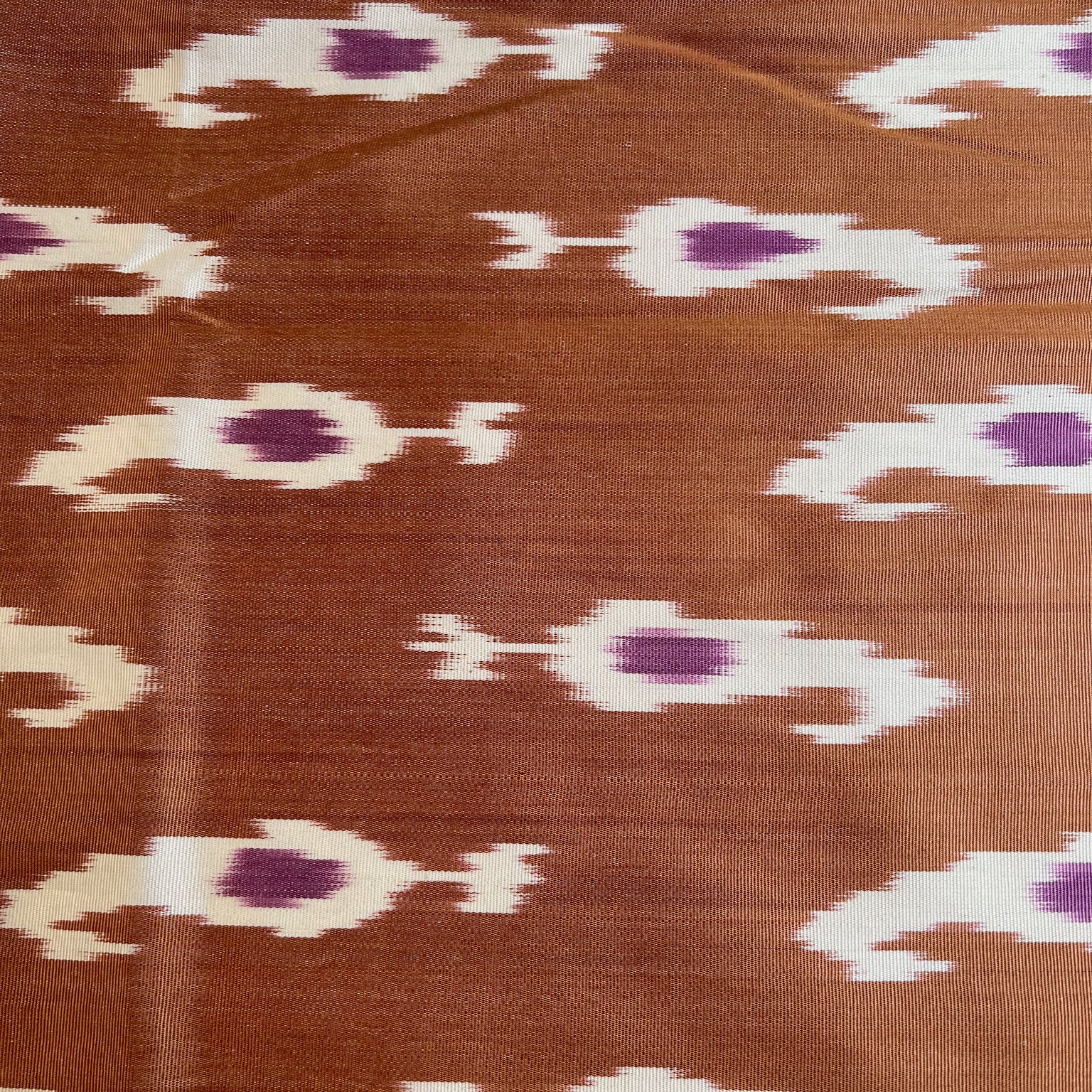 Brandy Fish Hook Silk Ikat