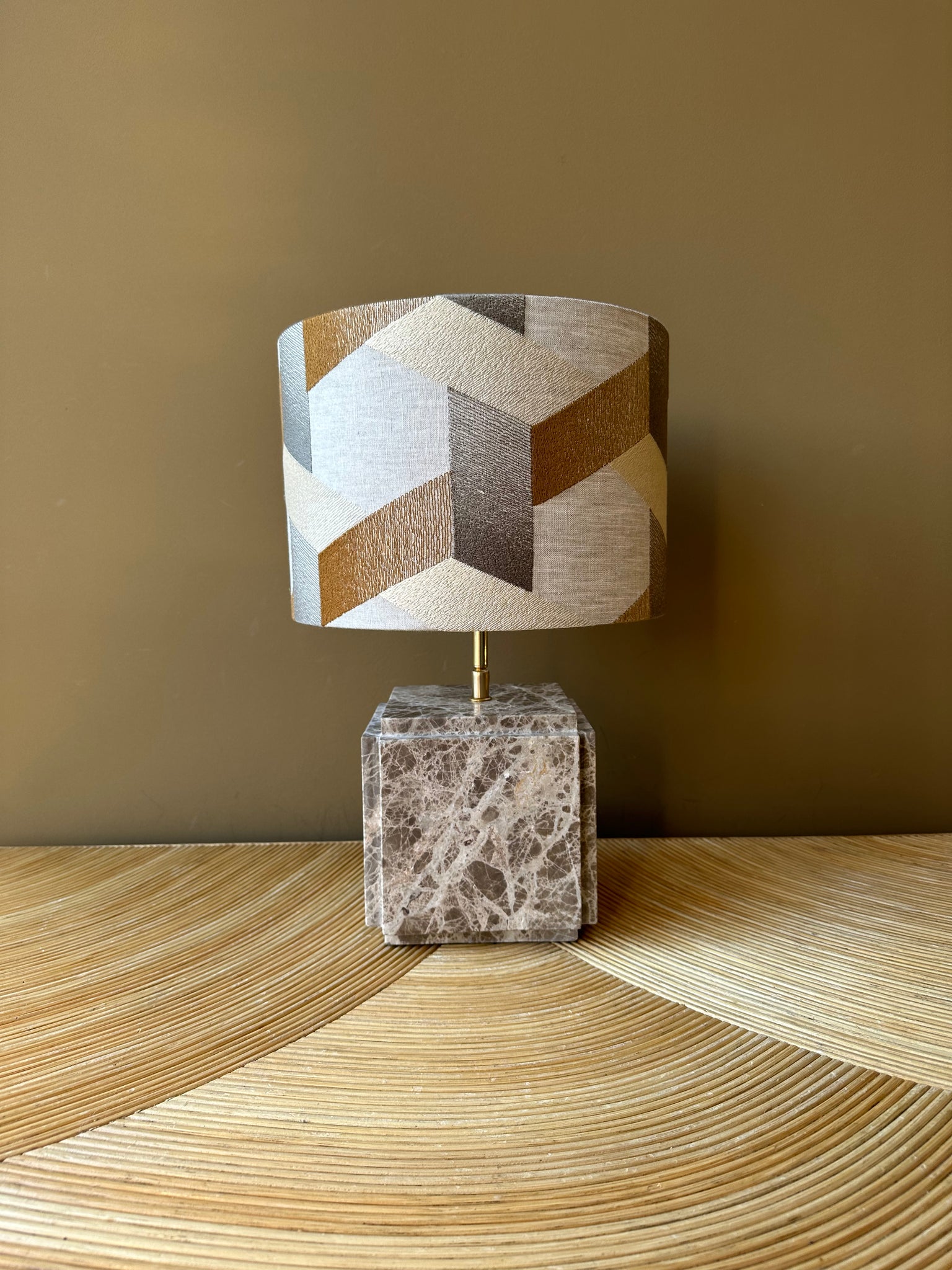 brown marble square_molina hexagon | copper sand