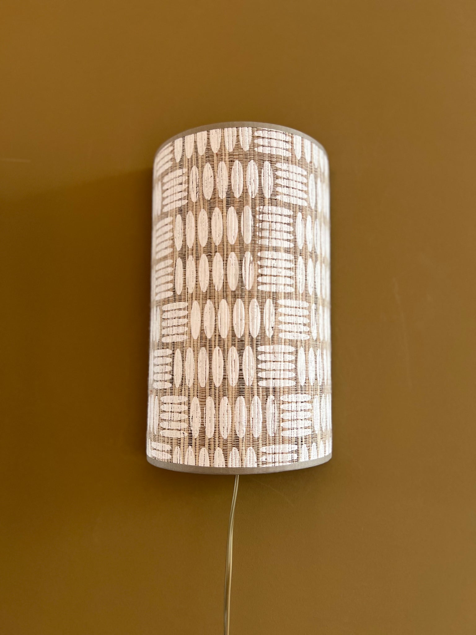 Coco White Stripes | Wall Light