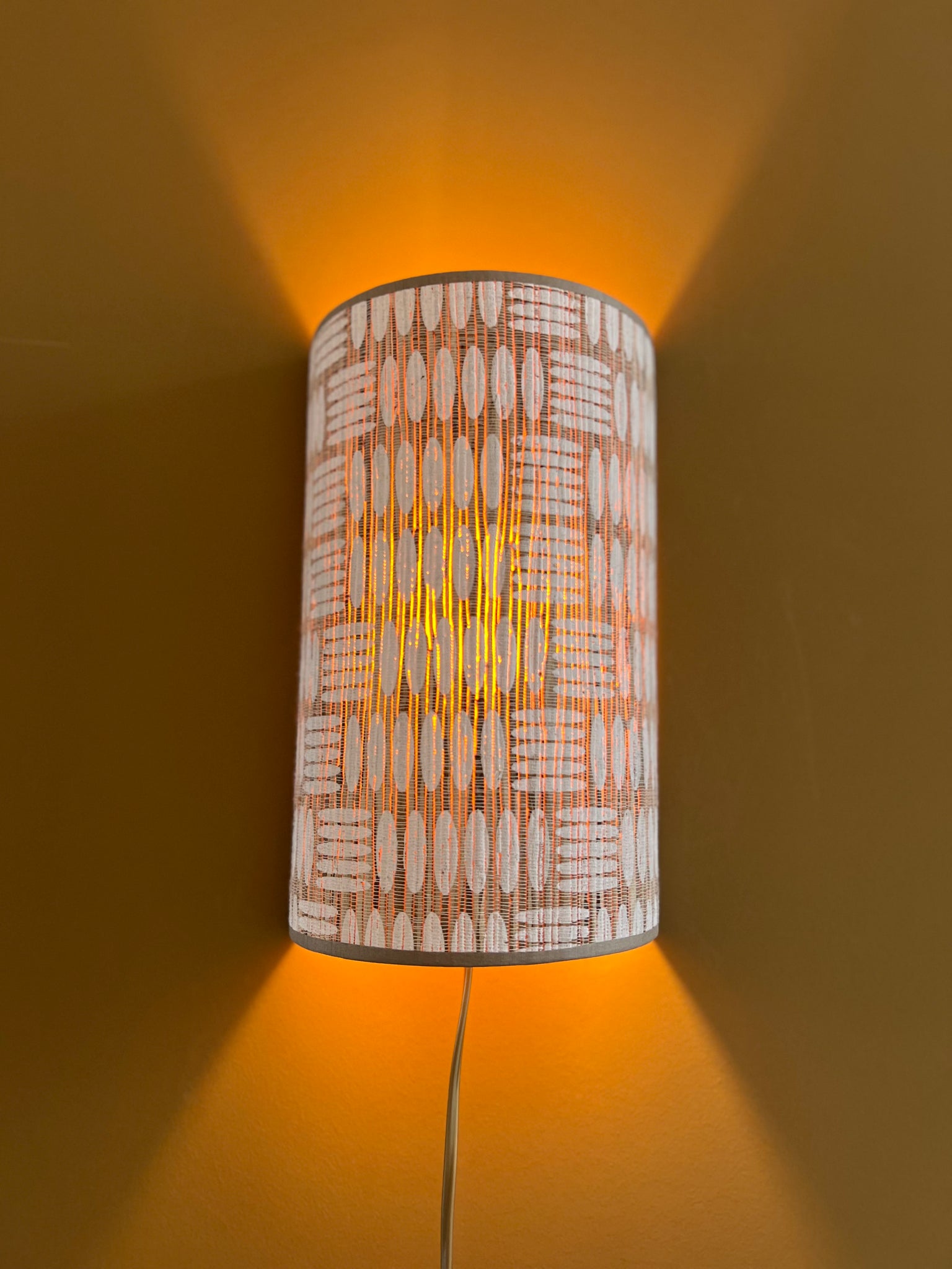 Coco White Stripes | Wall Light