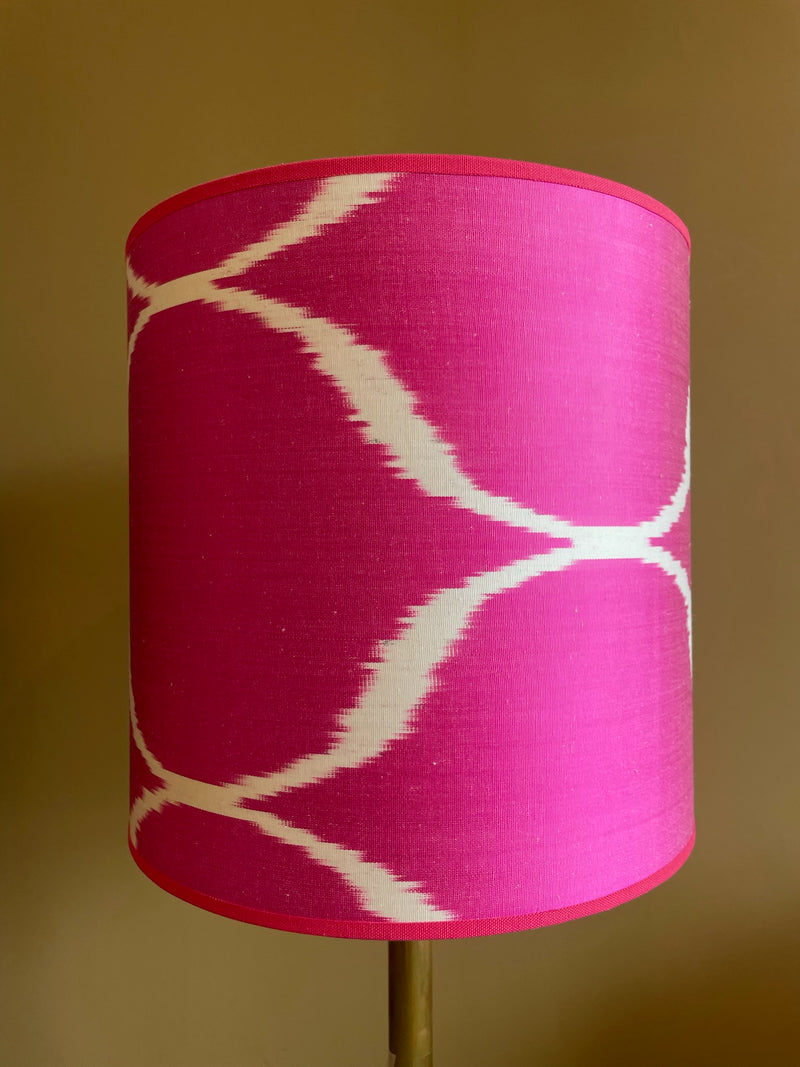 Fuchsia Waves Silk Ikat