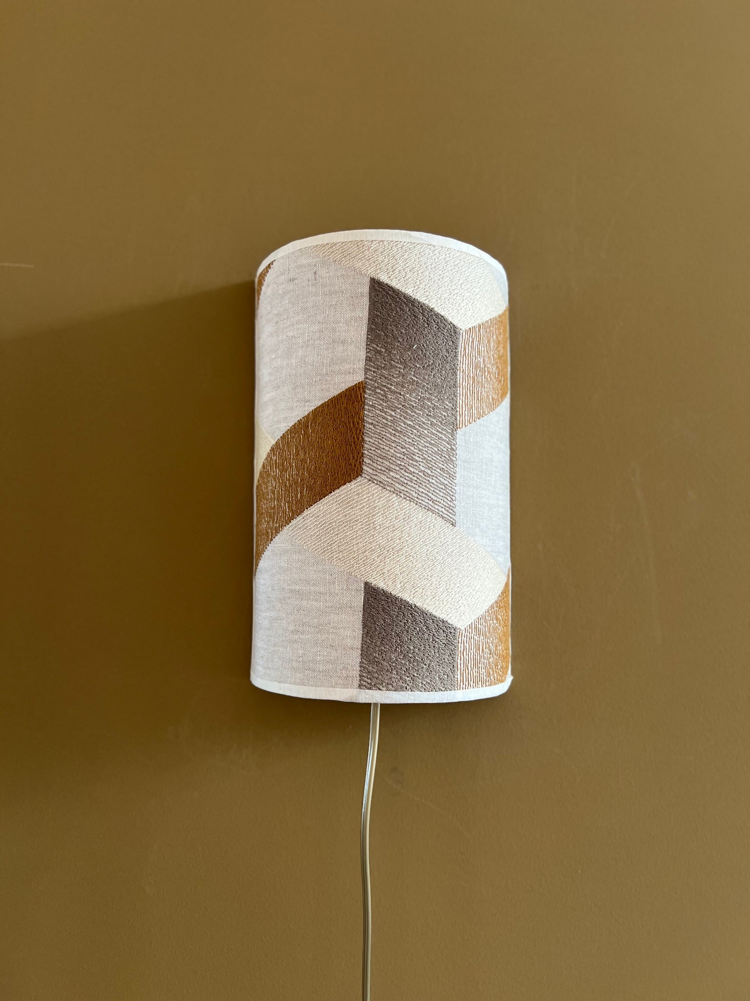 Molina Hexagon Copper Sand | Wall Light