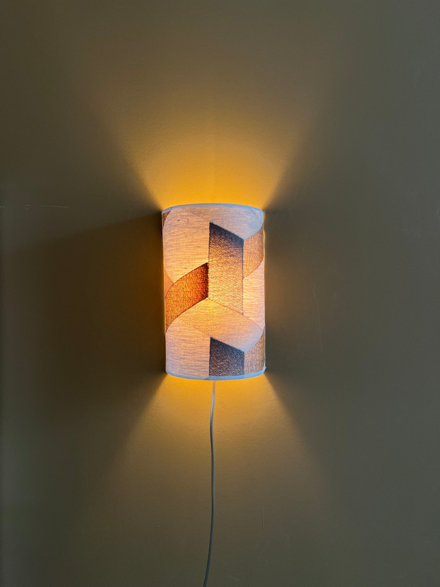 Molina Hexagon Copper Sand | Wall Light