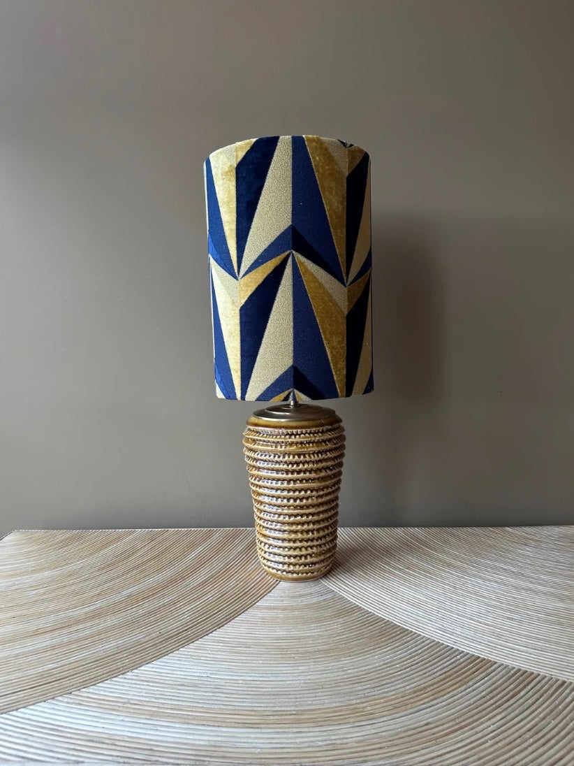 Velvet Art Deco Gold Blue