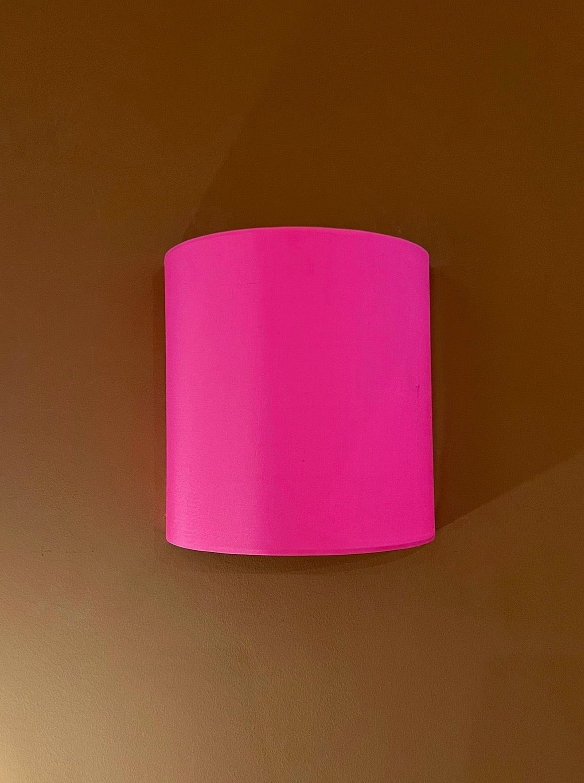 Doupion Silk Neon Pink | Wall Light