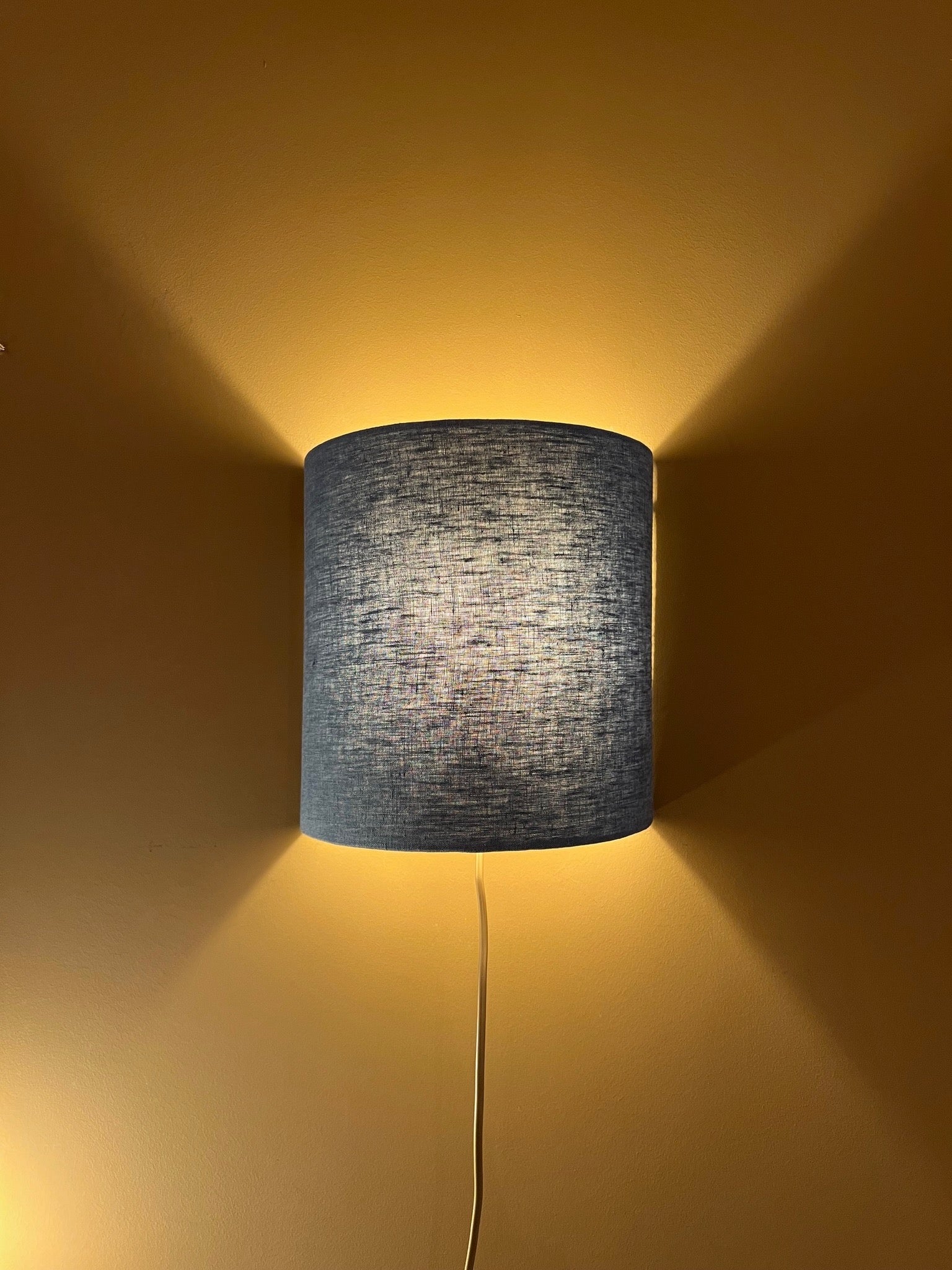 Eco Blue Linen | Wall Light