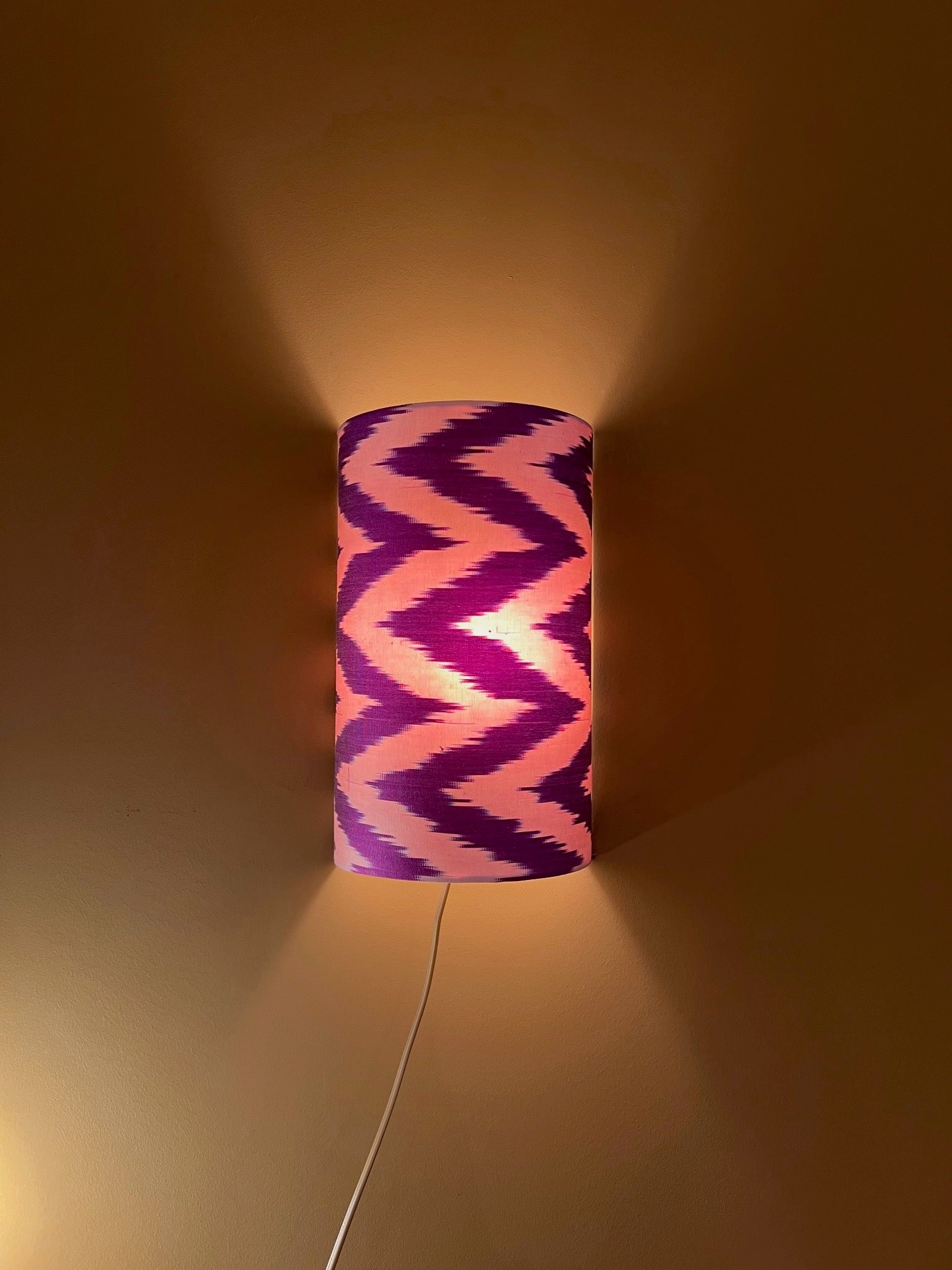 Purple Pink Zigzag | Wall Light