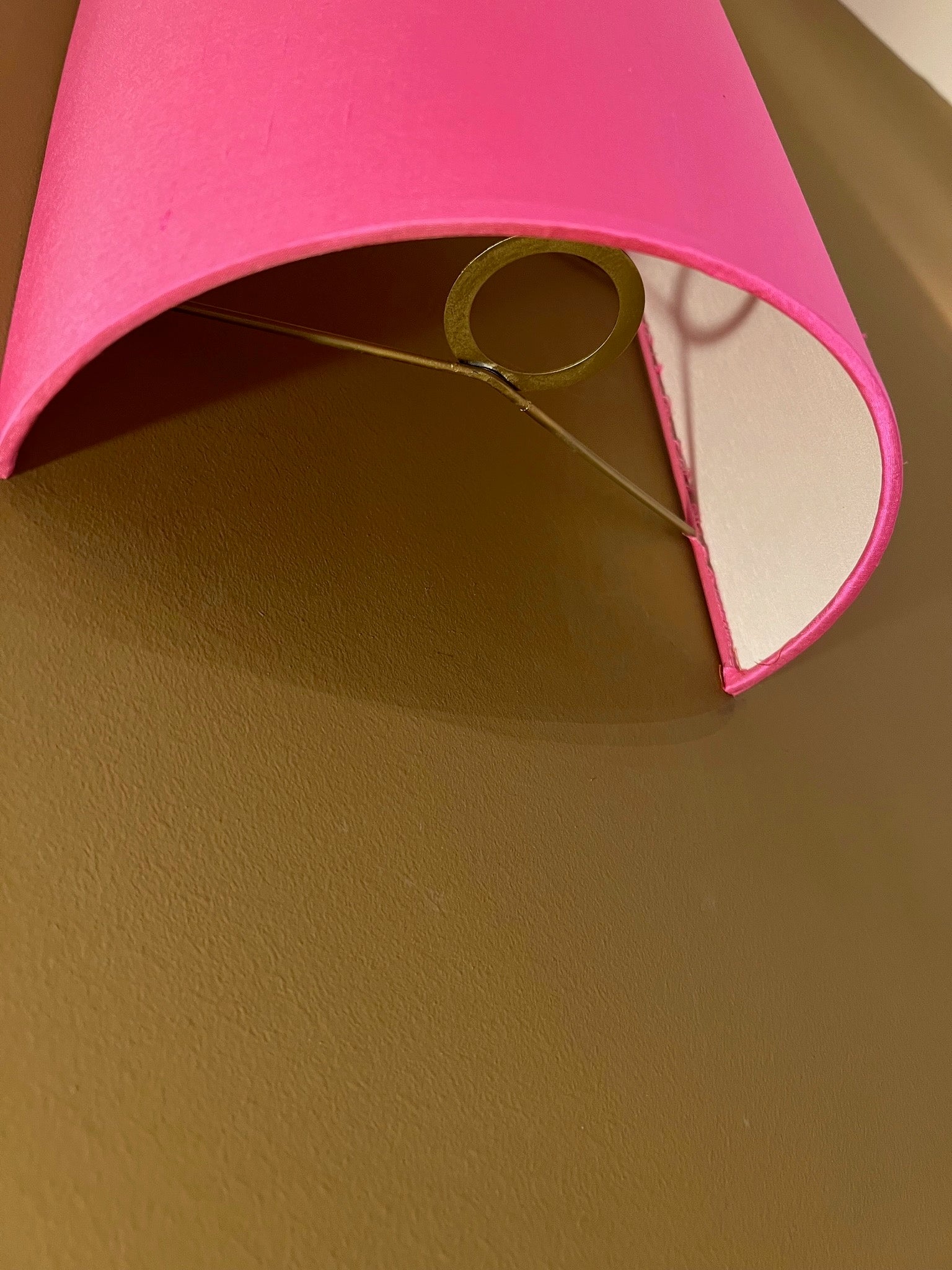 Doupion Silk Neon Pink | Wall Light